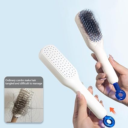 Magic Retractable Comb Self Cleaning Hair Brush