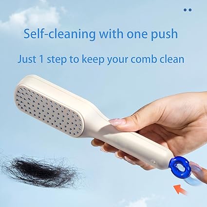 Magic Retractable Comb Self Cleaning Hair Brush