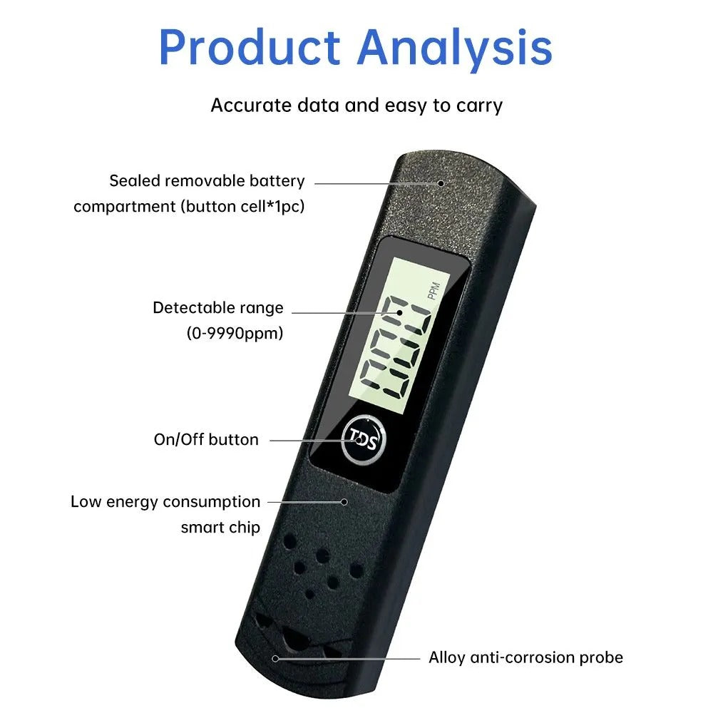 Portable  Digital Tds-h8 Meter Filter Measuring Water High Quality Purity Tester