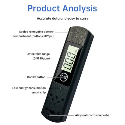 Portable  Digital Tds-h8 Meter Filter Measuring Water High Quality Purity Tester